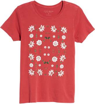 Lucky Brand Flowers Distressed Tee