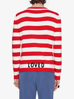 Thumbnail for your product : Gucci Intarsia wool sweater with Donald Duck pirate