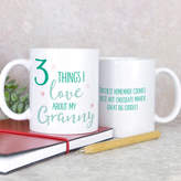 Thumbnail for your product : Pink and Turquoise Things I Love About Granny Mug