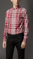 Thumbnail for your product : Burberry Slim Fit Check Cotton Shirt
