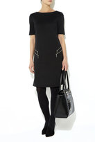 Thumbnail for your product : Wallis Black Double Zip Shift Dress