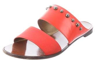 Lanvin Embellished Slide Sandals