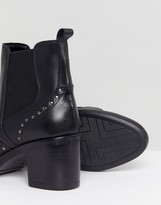 Thumbnail for your product : Carvela Stop Leather Studded Ankle Boots-Black