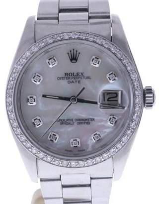 Rolex Date 1500 Stainless Steel Automatic Mother-Of-Pearl Dial 34mm Mens Watch