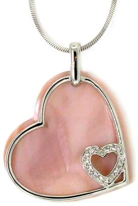 Mother-of-Pearl Swinging Heart Pendant