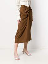 Thumbnail for your product : Max Mara knot front midi skirt