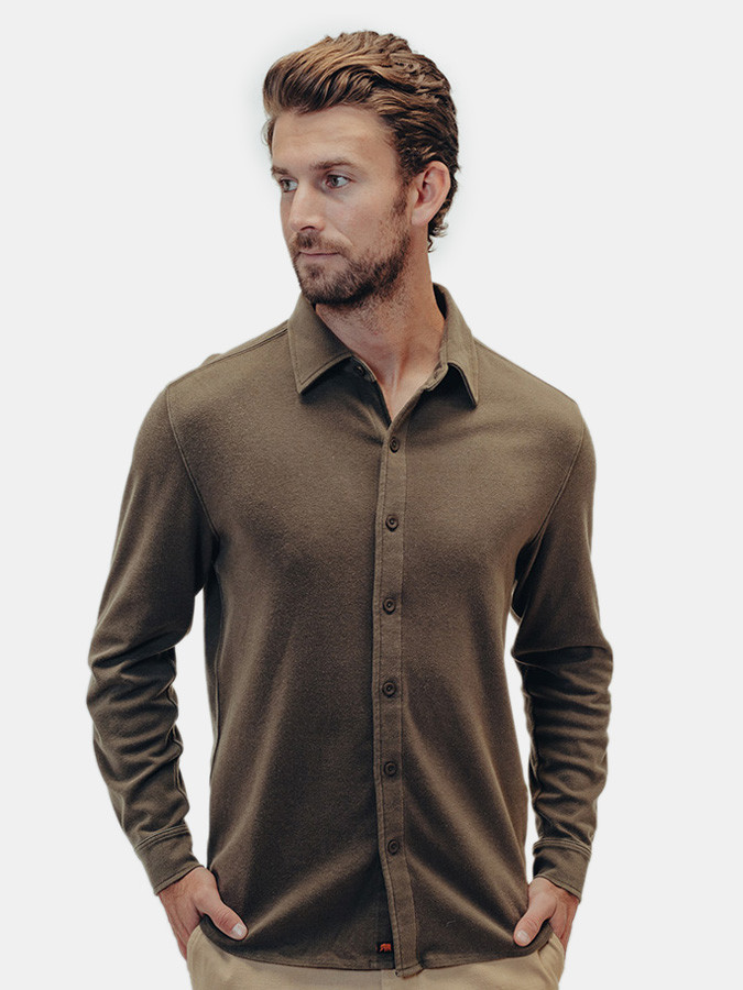 The Normal Brand Puremeso Acid Wash Button Up Shirt ShopStyle