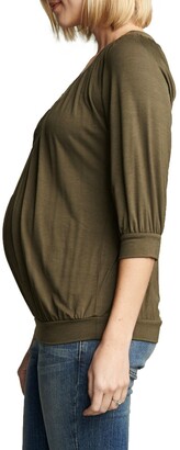 Maternal America Ruched Dolman Top