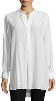 Thumbnail for your product : Joseph Stand-Collar Silk Tunic Top