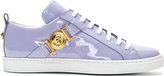 Thumbnail for your product : Versace Lavender Patent Leather MedUSA Hardware Sneakers