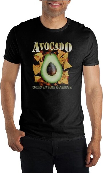 Bioworld Avacado Guac In Tha Streets Men's Black T-Shirt Tee Shirt-4XL