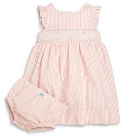Hartstrings Infant's Two-Piece Seersucker Dress & Bloomers Set