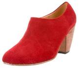 Thumbnail for your product : Dieppa Restrepo Suede Round-Toe Booties