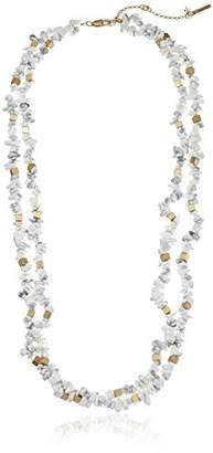 Kenneth Cole New York Palm Desert Semiprecious Chip Bead Multi-Row Long Necklace