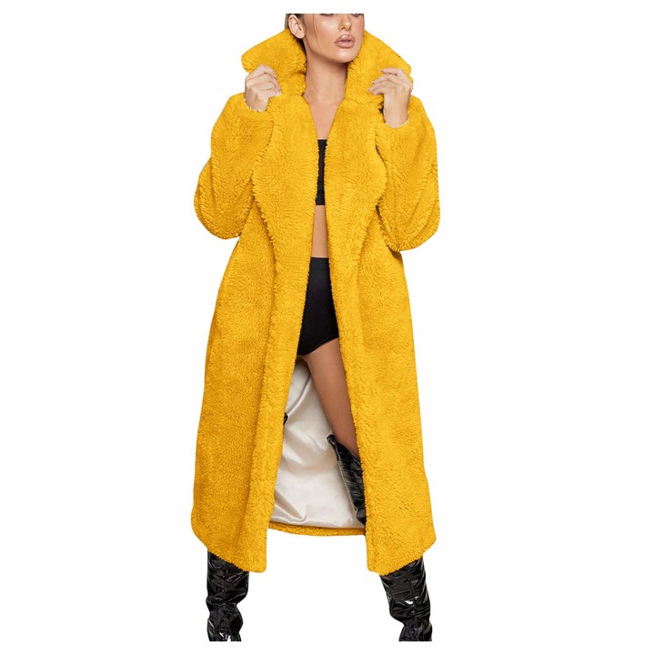 fluffy yellow coat