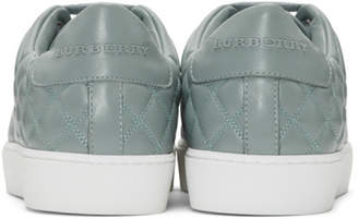 Burberry Blue Quilted Westford Sneakers