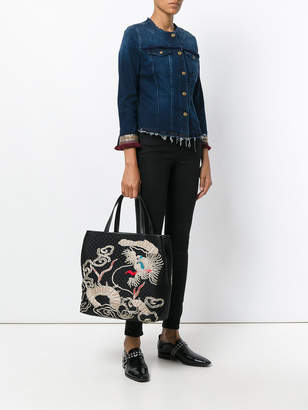 Ermanno Scervino quilted tote bag with embroidery