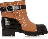 Thumbnail for your product : Marni Textured patent-leather ankle boots