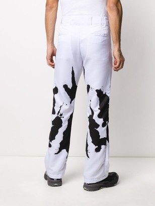 Youths in Balaclava Ink Blot straight-leg trousers