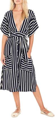 Faithfull The Brand Milan Stripe Midi Dress