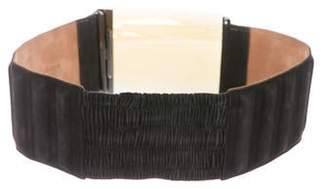 Fendi Embellished Suede Waist Belt