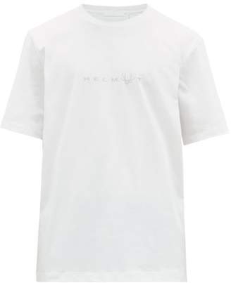 Helmut Lang Alien Logo-embroidered Cotton T-shirt - Mens - White