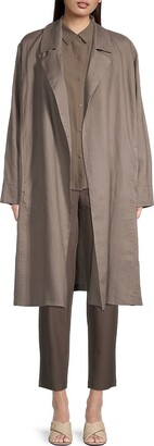 Eileen Fisher Linen Trench Coat