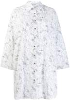Thumbnail for your product : Balossa White Shirt art print shirt dress