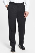 Thumbnail for your product : Nordstrom Men's Shop Pleated Wool Gabardine Trousers