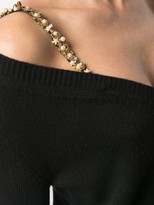 Thumbnail for your product : Ermanno Ermanno Cropped Cold-Shoulder Cardigan