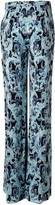 Thumbnail for your product : Emilio Pucci Silk Printed Pants Zaffiro