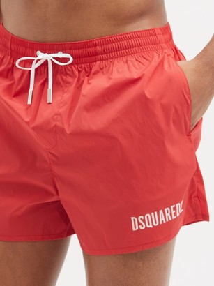 DSQUARED2 Logo-print Swim Shorts - Red
