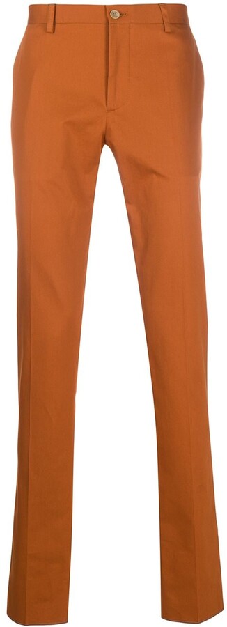 orange chinos