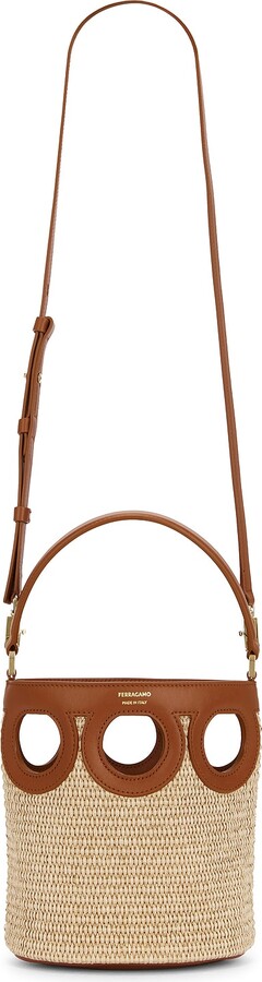 Ferragamo Bucket Bag in Tan