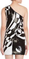 Thumbnail for your product : Emilio Pucci Printed Sequin One-Shoulder Mini Dress