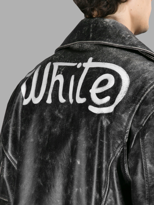 Off-White Leather Jackets