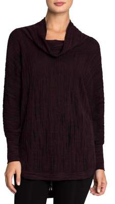 Nic+Zoe Plus Plus Knitted Cowl Neck Top