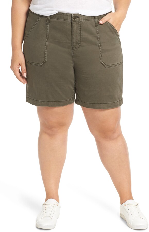 caslon denim shorts