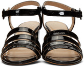 Thumbnail for your product : Maryam Nassir Zadeh Black Patent Palma High Sandals