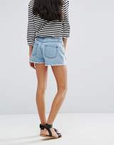 Thumbnail for your product : Brave Soul Juliet Denim Shorts With Rose Embroidery