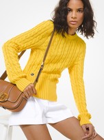 Thumbnail for your product : Michael Kors Collection Cable Cashmere Sweater