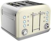 Thumbnail for your product : Morphy Richards Accents 4-Slice Toaster - Cream