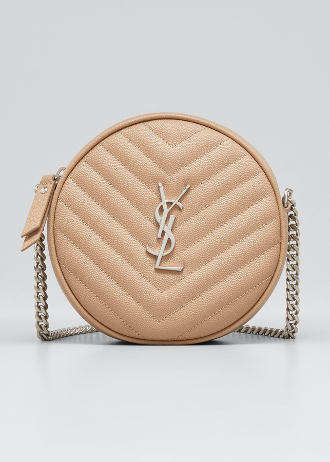 Saint Laurent Vinyle Round Quilted Crossbody Bag ShopStyle