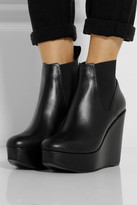 Thumbnail for your product : Robert Clergerie Old Robert Clergerie Fille leather wedge ankle boots