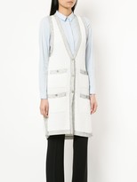 Thumbnail for your product : Chanel Pre Owned Longline Sleeveless Cardigan