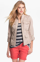 Thumbnail for your product : Caslon Roll Sleeve Utility Jacket
