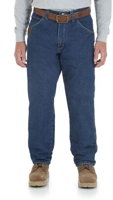 Riggs Workwear Wrangler Men's Fleece Lined Relaxed Fit Jean Work Utility  Pants - ShopStyle Trousers