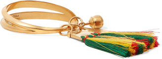 Chloé Gold-plated tasseled bangle