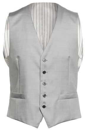 Men's  wool feel light gray color formal vest size 42 