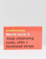 Thumbnail for your product : Anatomicals World Pore 3 - Deep Cleansing Nose Chin & Forehead Strips